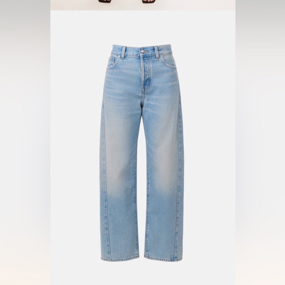 Madewell pieced barrel jeans